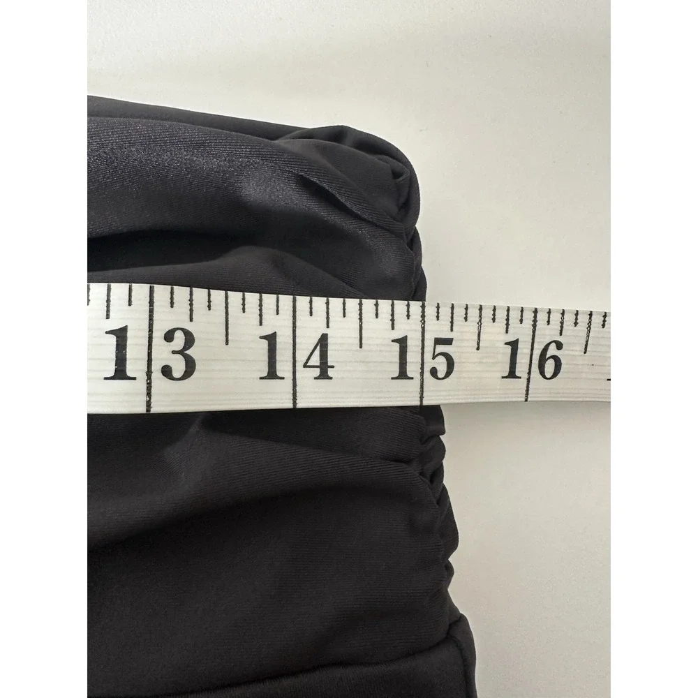 New Skims Signature Swim Women's Large Recycled Sarong Maxi Skirt Onyx‎ Black